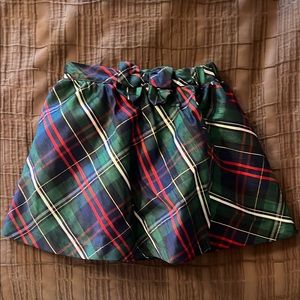 Plaid Skirt in Red and Green